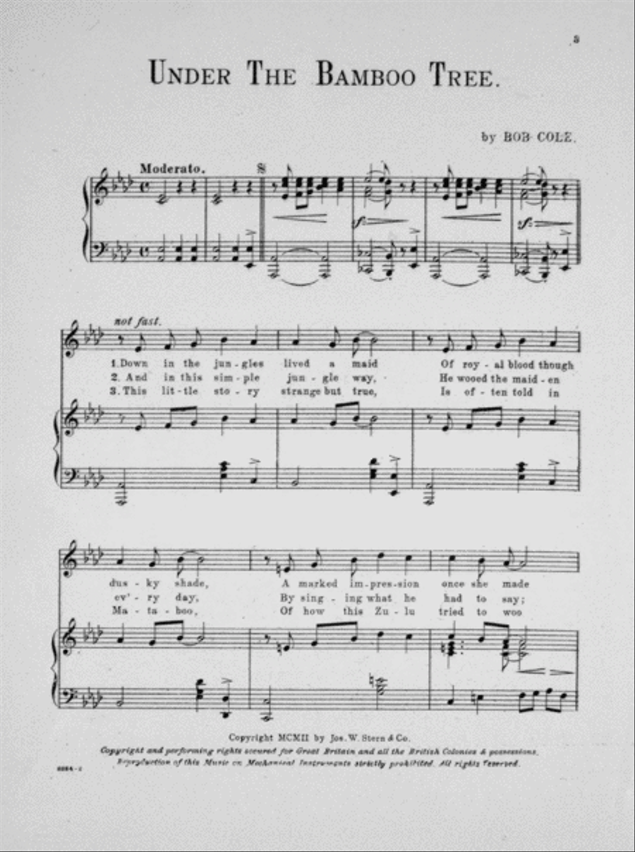 Under the Bamboo Tree Voice scores gallery preview page 2
