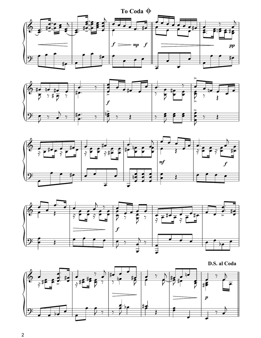'Un certo non so che' (There's One, I Know Him Not) from 'Arsilda, Regina di Punto' Piano Solo scores gallery preview page 2