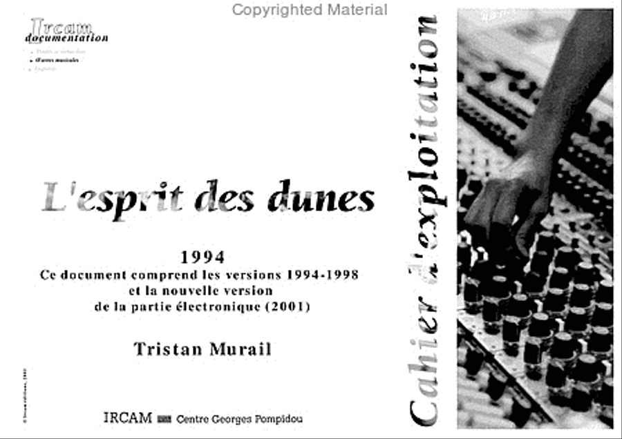 L'Esprit Des Dunes Electronic Media scores gallery preview page 2