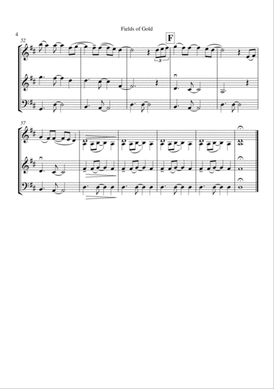 Fields Of Gold Fields Of Gold String Trio scores gallery preview page 5