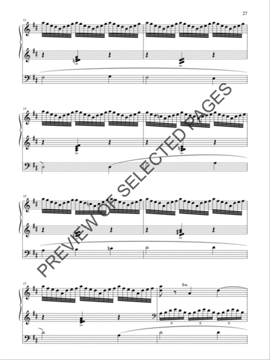 Nine Organ Pieces on Familiar Hymn Tunes 4-Part scores gallery preview page 6