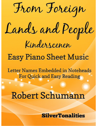 Book cover for From Foreign Lands and People Kinderscenen Easy Piano Sheet Music