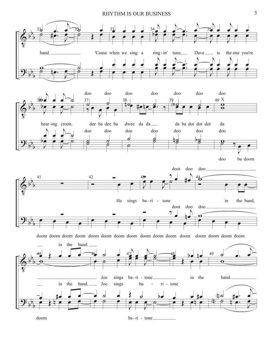 Rhythm Is Our Business Rhythm Is Our Business Small Ensemble scores gallery preview page 3