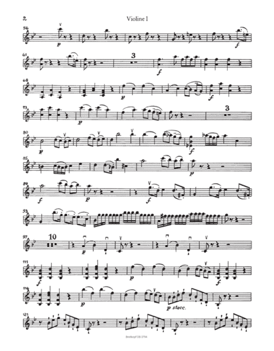 Sinfonia B-dur op. 9 (op. 21) Nr. 1 W.C 17B
