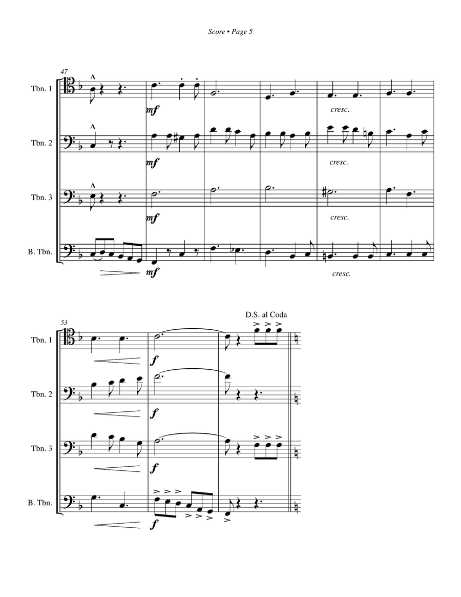Seventy Six Trombones Trombone scores gallery preview page 6