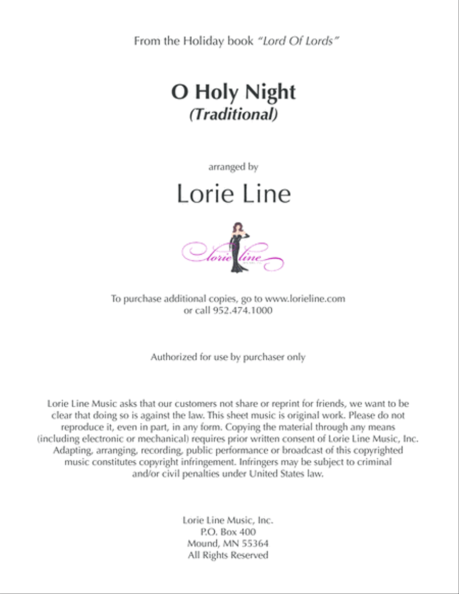 O Holy Night Piano Solo scores gallery preview page 1