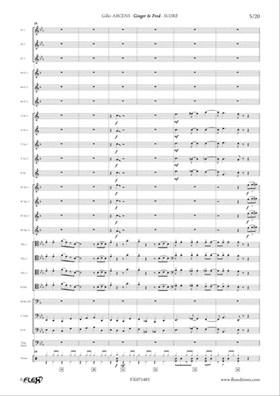 Ginger & Fred Concert Band scores gallery preview page 6