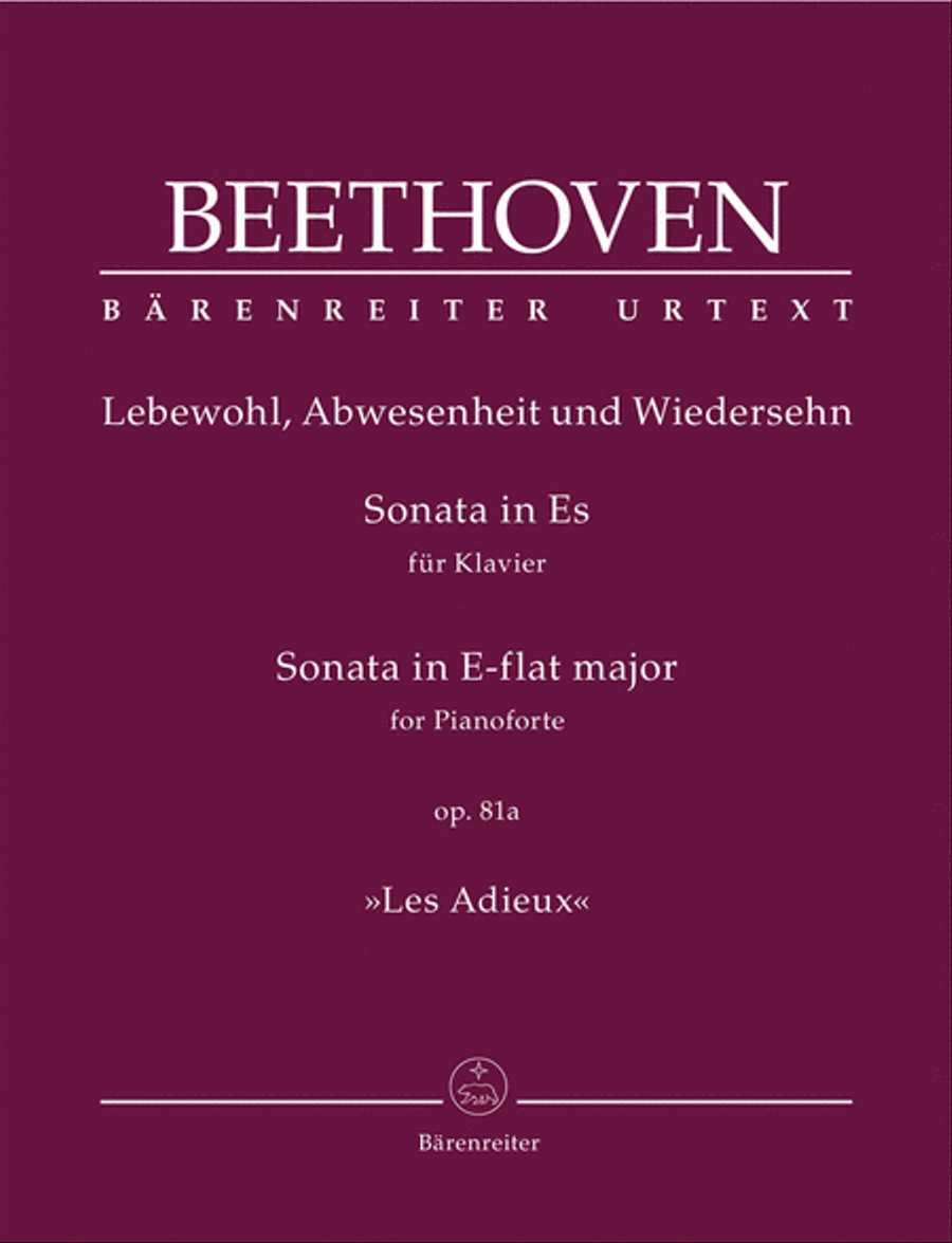 Sonata for Piano in E-flat Major, Op. 81a 