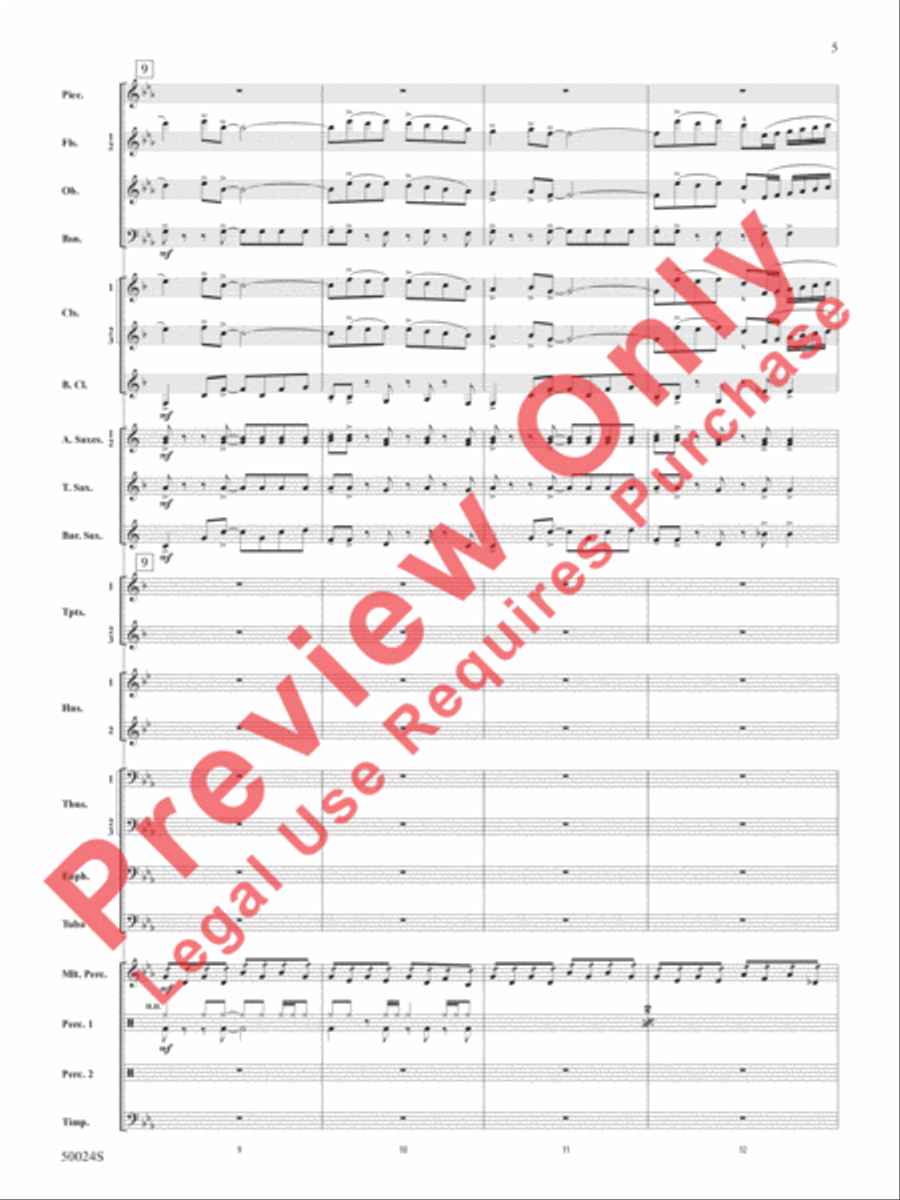 A Beacon of Light A Beacon of Light Concert Band scores gallery preview page 6