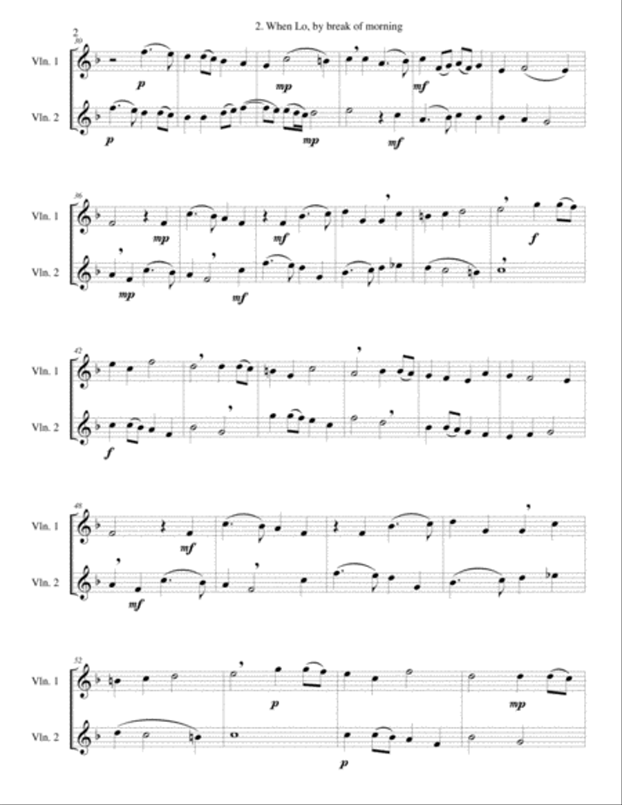 12 easy Canzonets for violin duo String Duet scores gallery preview page 4