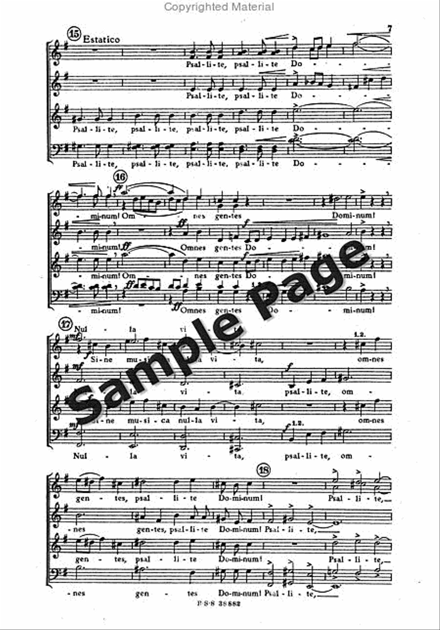 Nulla Vita Sine Musica Score 4-Part scores gallery preview page 7
