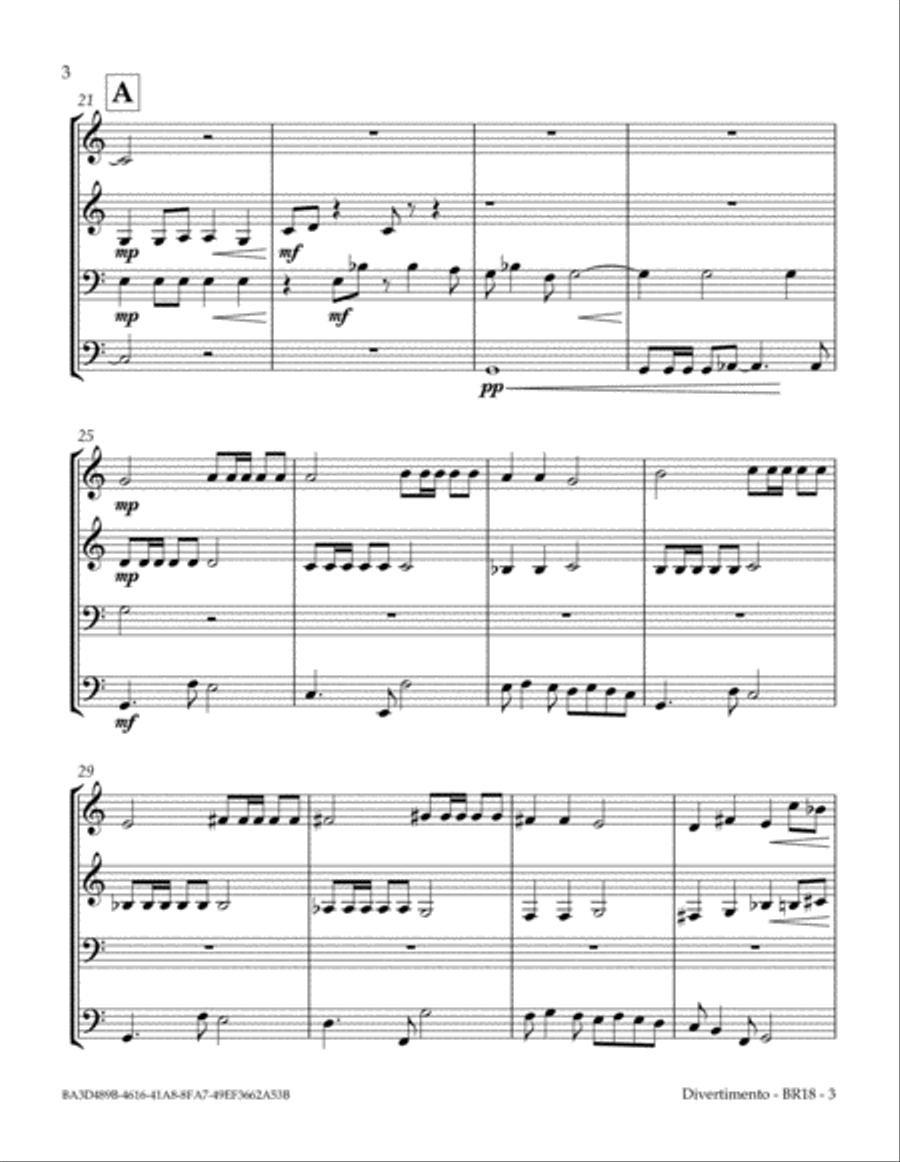 Divertimento Brass Ensemble scores gallery preview page 6