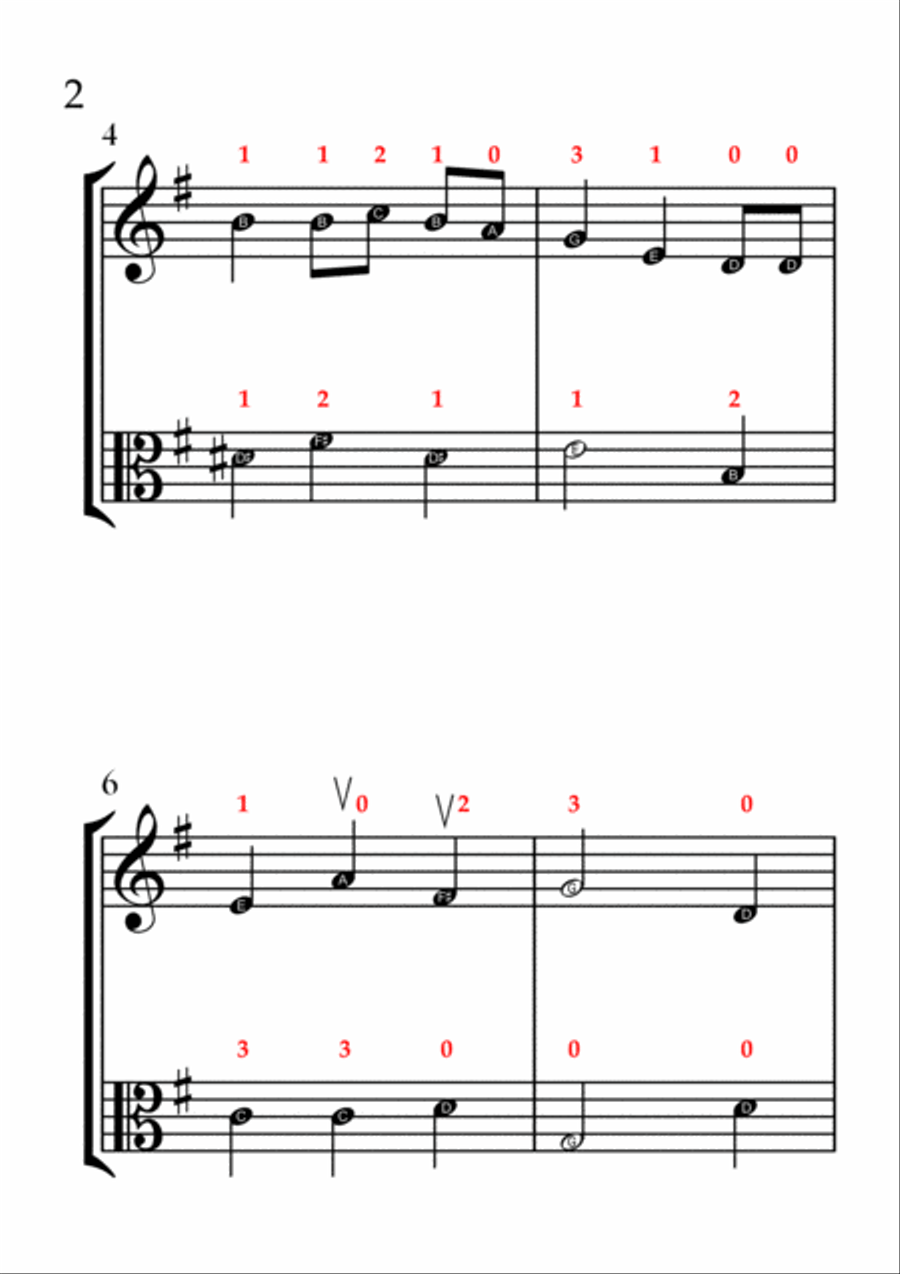 We Wish You a Merry Christmas (VIOLIN AND VIOLA - EASY LEVEL) String Duet scores gallery preview page 3