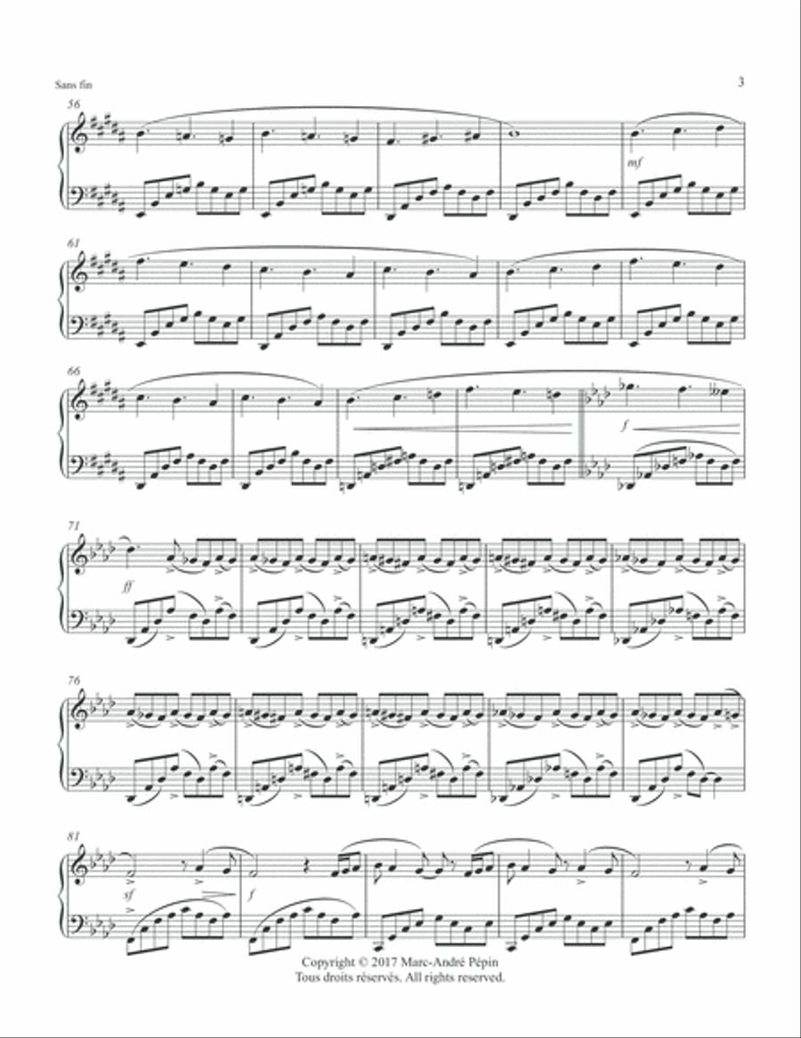 Neverending / Sans fin Neverending / Sans fin Piano Solo scores gallery preview page 4