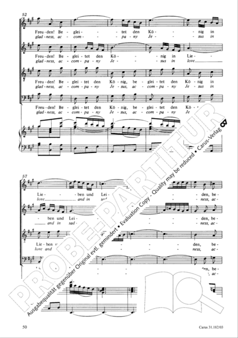 Himmelskonig, sei willkommen (King of heaven, be most welcome) ATB scores gallery preview page 50