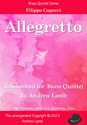 Book cover for Allegretto (for Brass Quintet) by Filippo Capocci