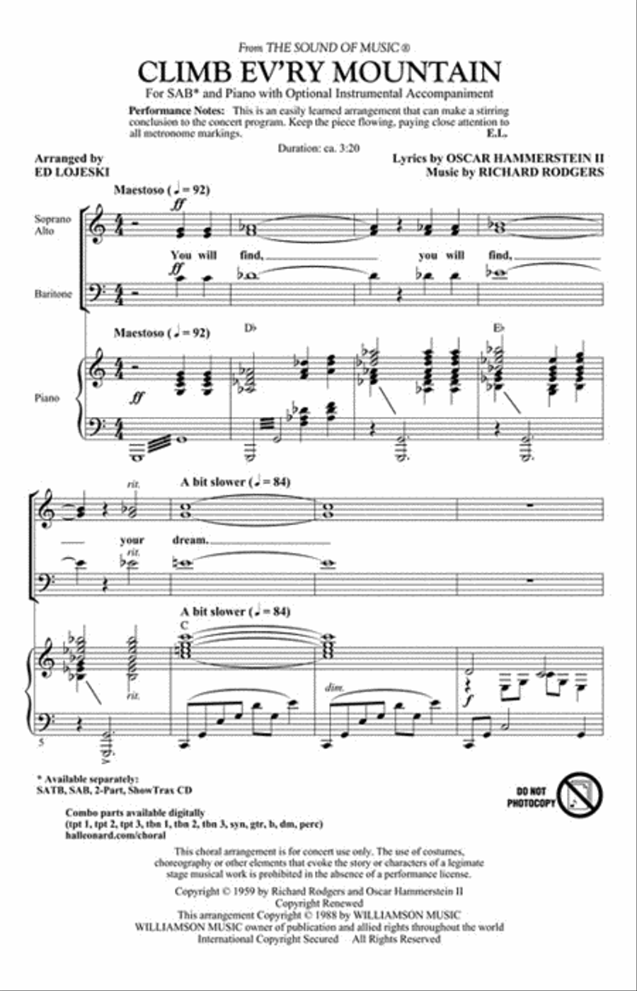 <br>Sheet music extract