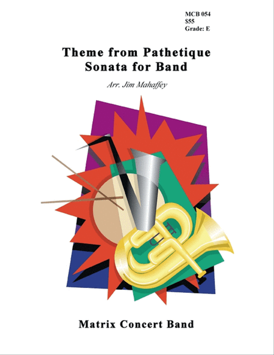 Theme from Pathetique Sonata for Band Concert Band scores gallery preview page 1