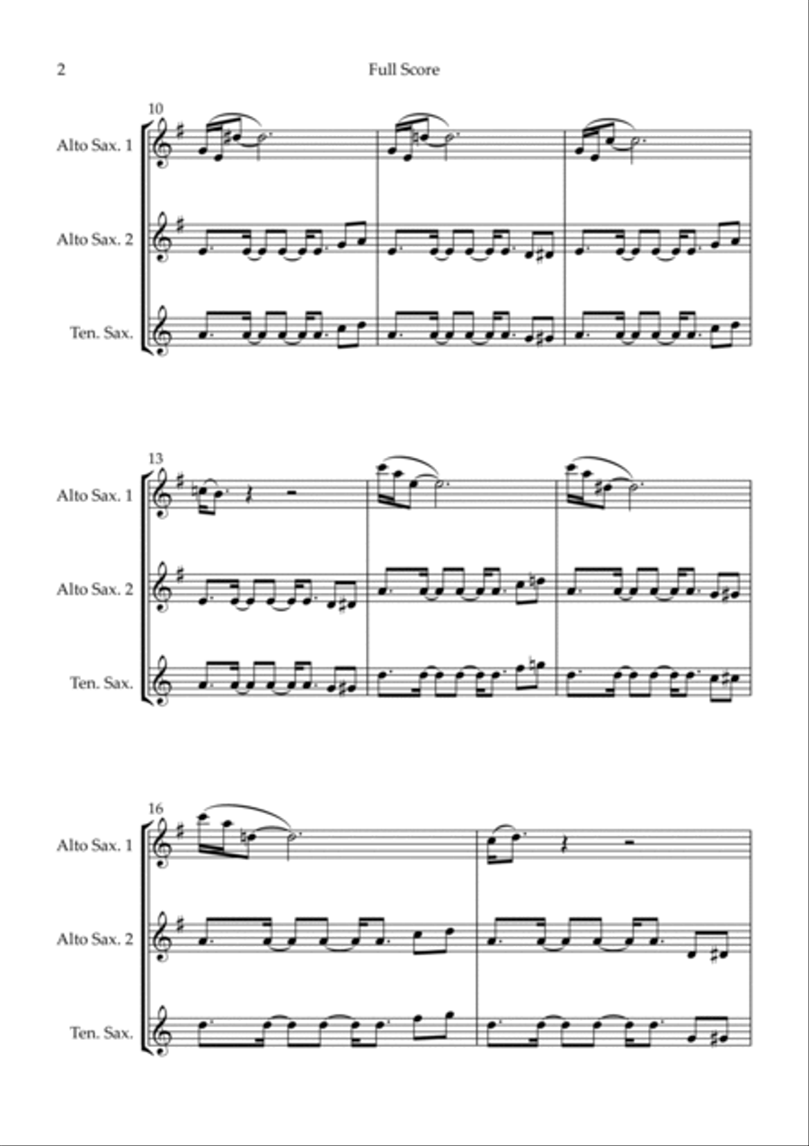 Mission: Impossible Theme Woodwind Trio scores gallery preview page 2