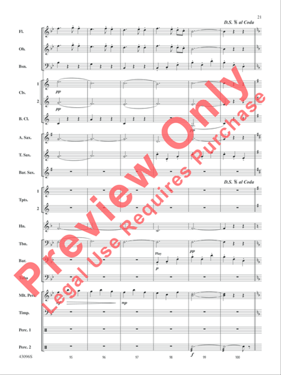 Danse des Ghazies (from The Ballet Suite, Opus 50a) Concert Band scores gallery preview page 22