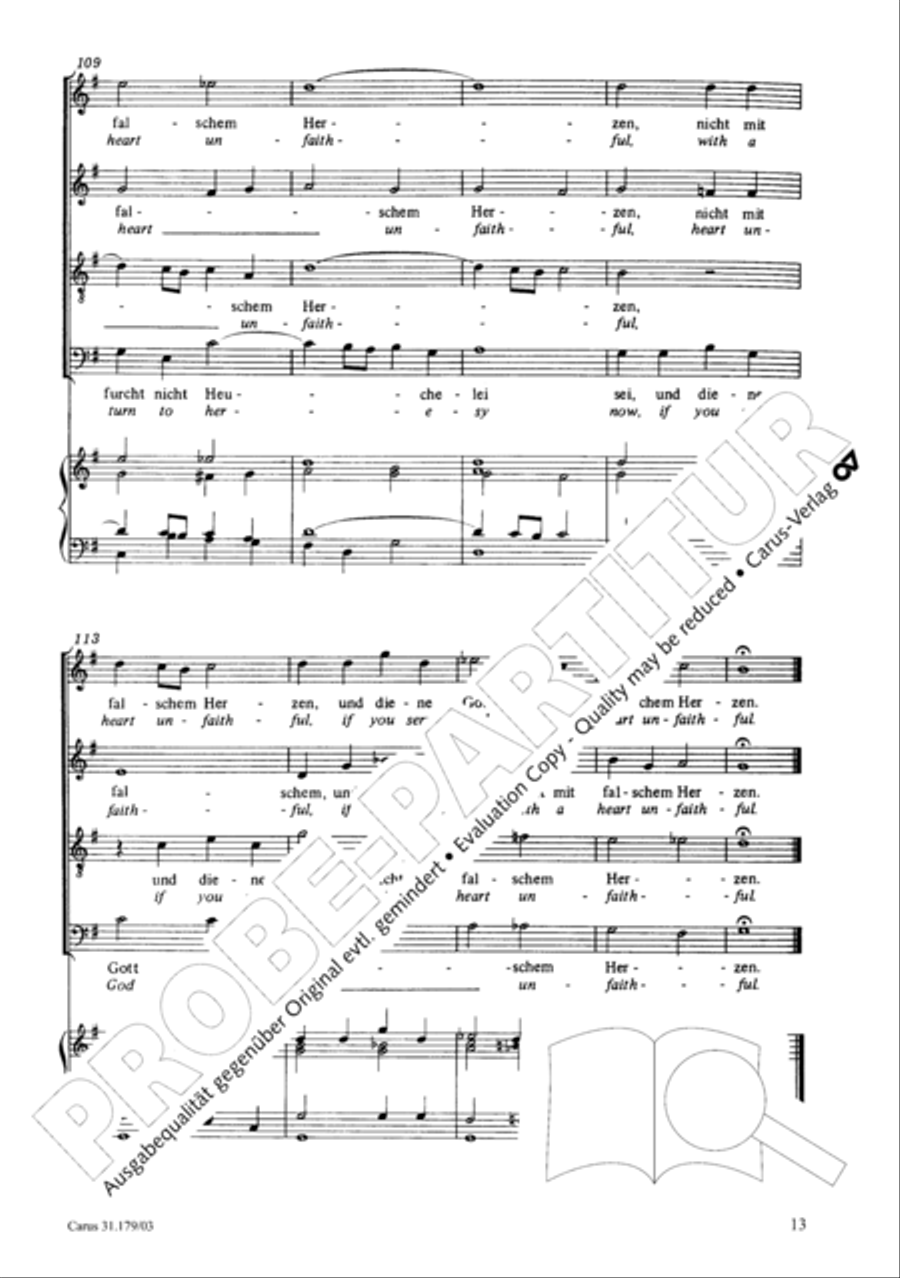 Be aware, your fear of God may turn to heresy (Siehe zu, dass deine Gottesfurcht nicht Heuchelei sei) STB scores gallery preview page 14