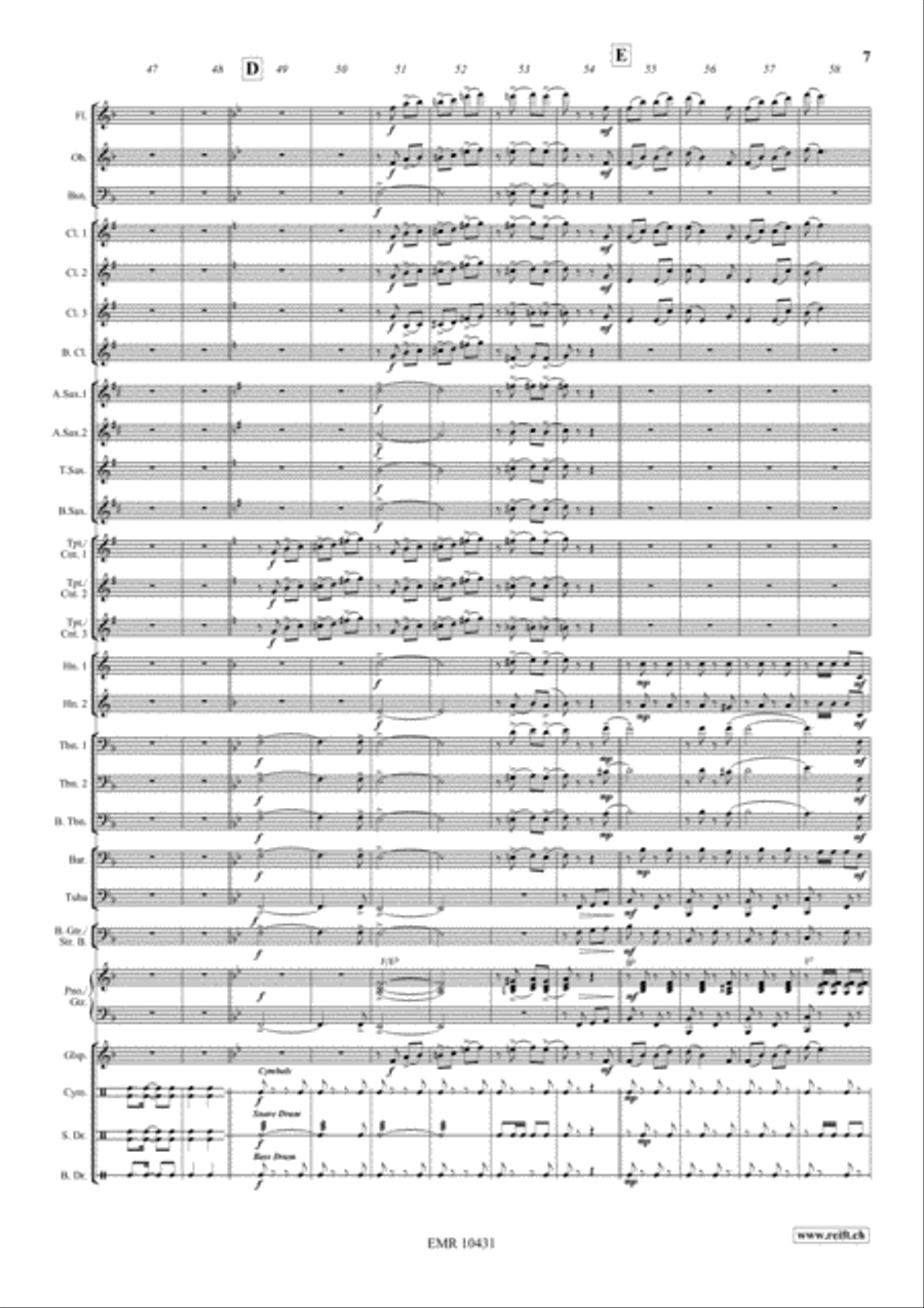 Merlot Da Castelrott Concert Band scores gallery preview page 8