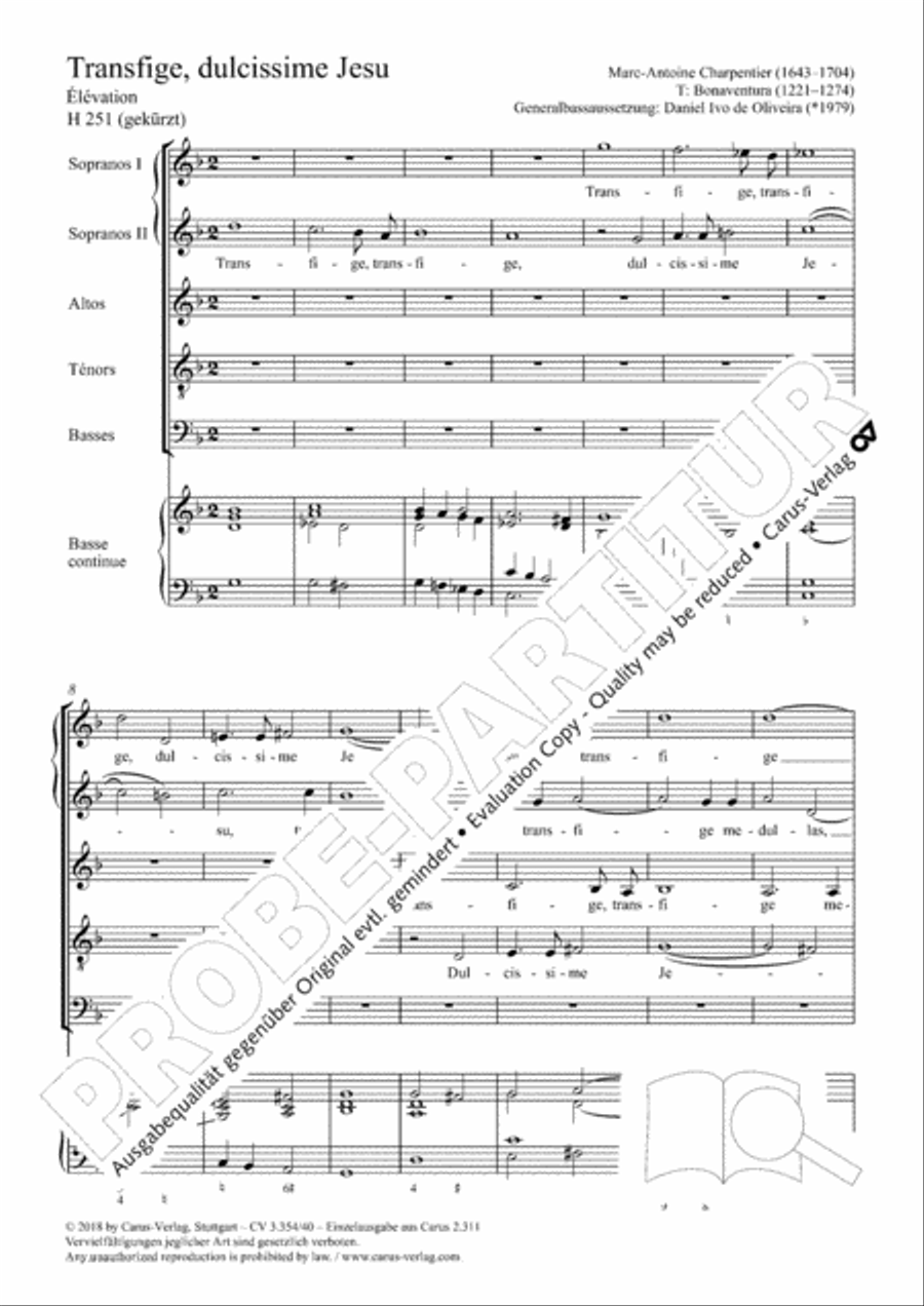 Transfige, dulcissime Jesu SSATB scores gallery preview page 2