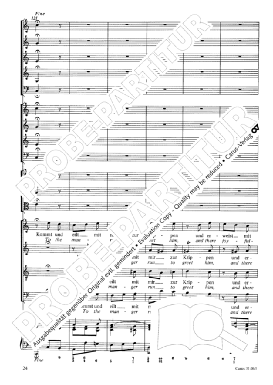 Christians, etch this blessed day (Christen, atzet diesen Tag) 4-Part scores gallery preview page 25