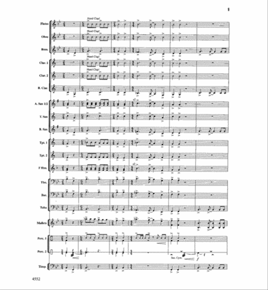 The Light Of Dawn Concert Band scores gallery preview page 8