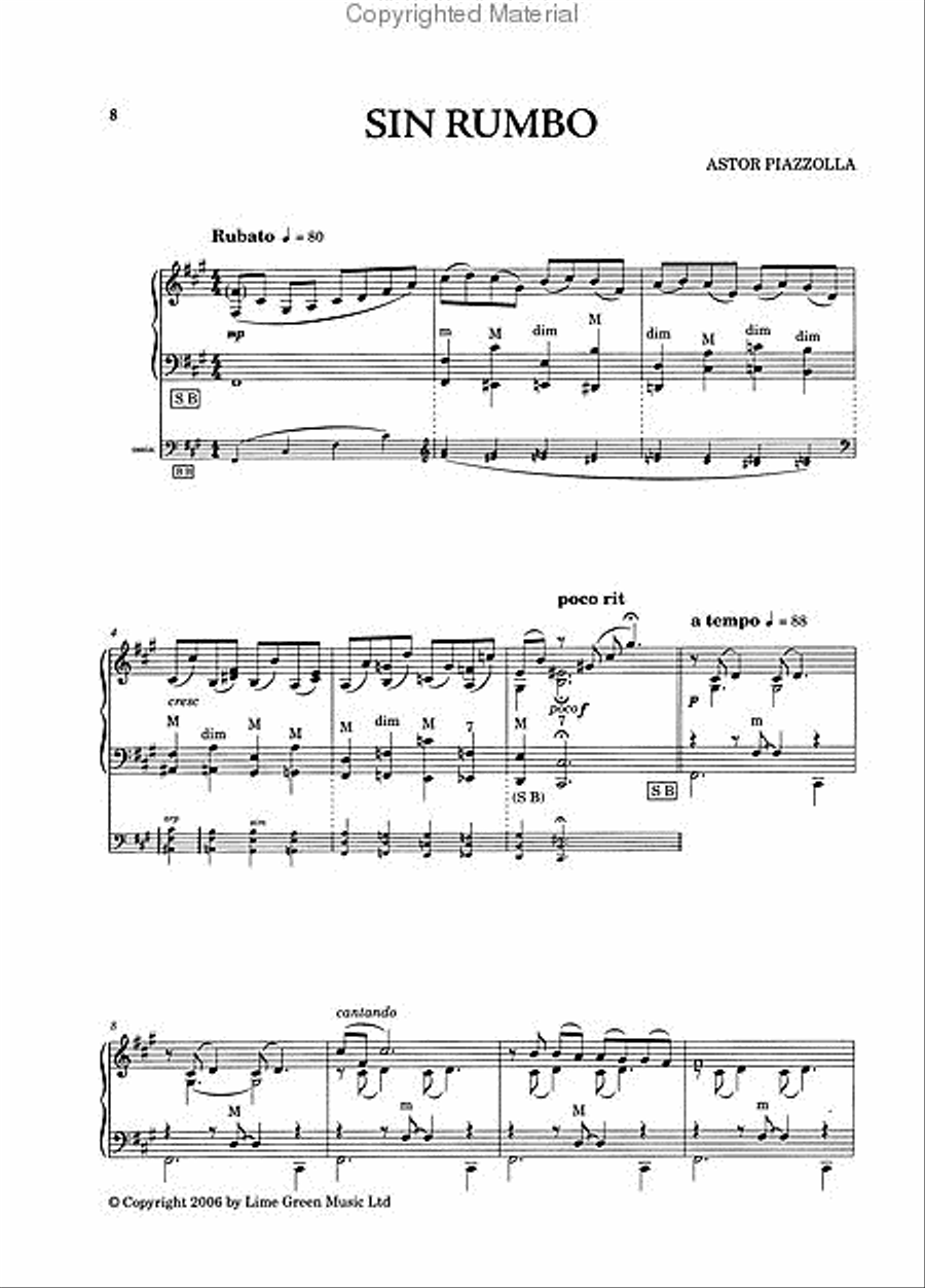 Vuelvo al sur Vuelvo al sur Piano scores gallery preview page 3