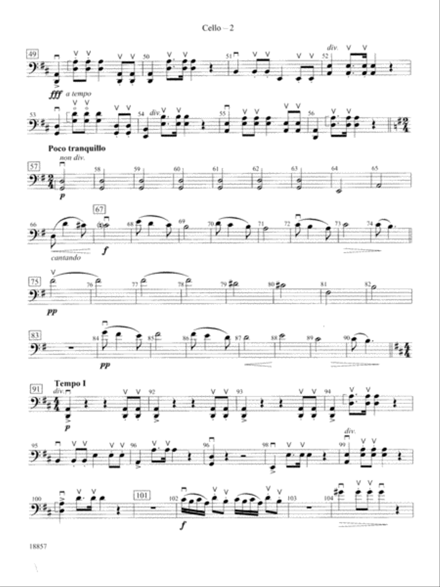 Wedding Day at Troldhaugen: Cello String Orchestra scores gallery preview page 2