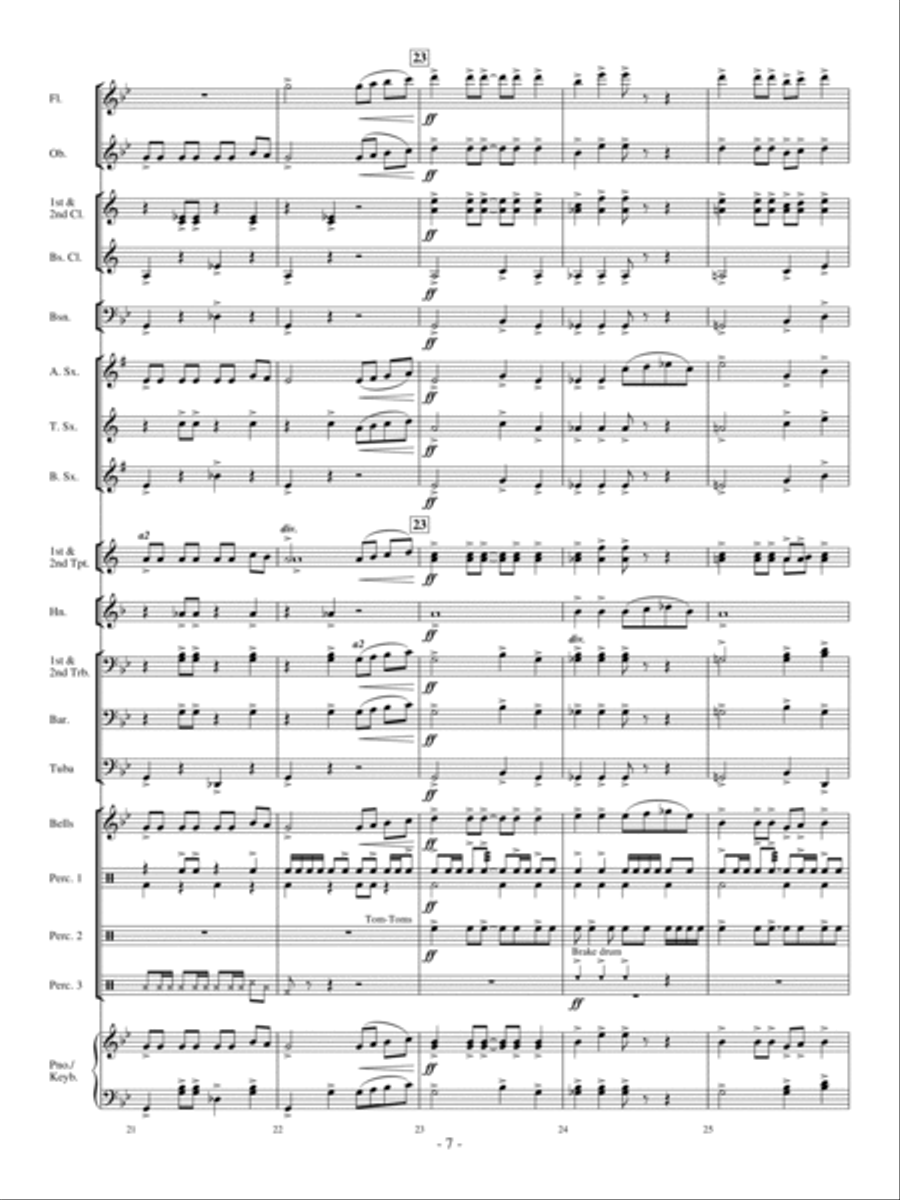 Ghost In The Attic Concert Band scores gallery preview page 6
