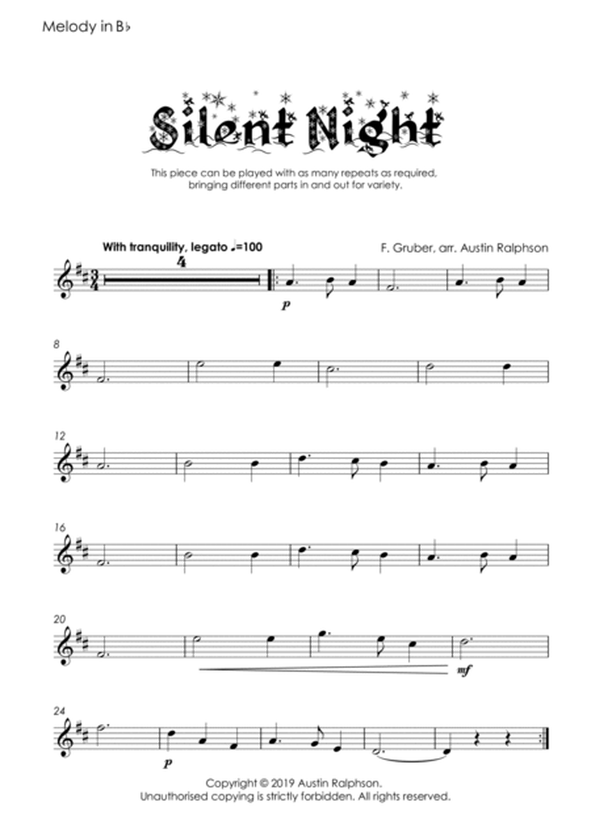 Silent Night for school ensembles - Mixed Abilities Classroom and School Ensemble Piece image number null