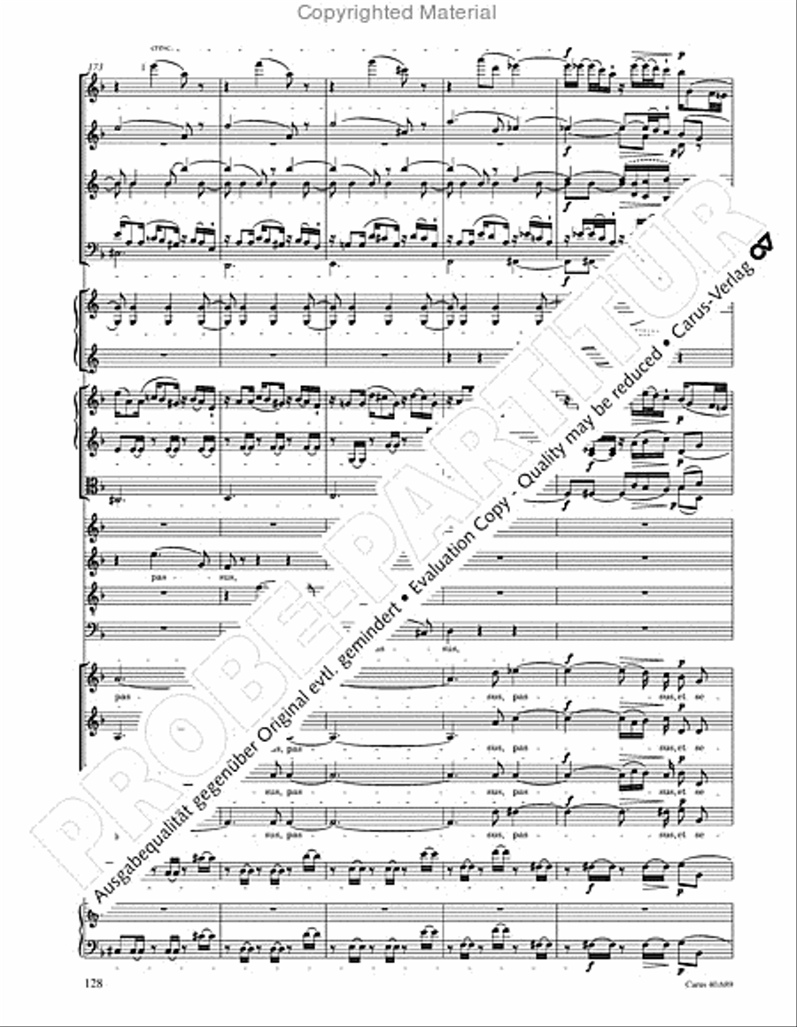 Missa solemnis Missa solemnis 4-Part scores gallery preview page 144