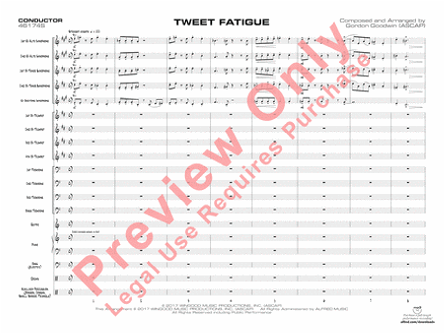Tweet Fatigue Tweet Fatigue Jazz Ensemble scores gallery preview page 4
