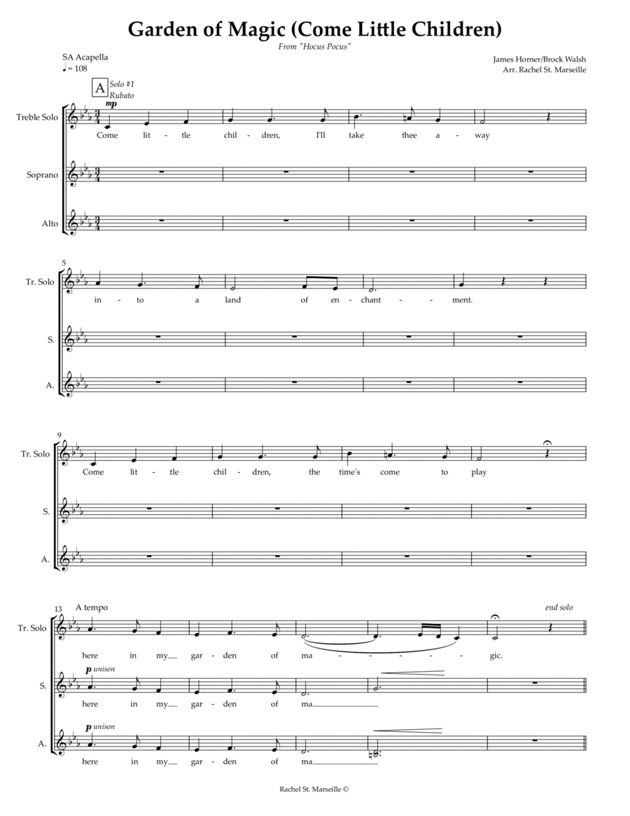 Garden Of Magic Garden Of Magic SSA scores gallery preview page 1
