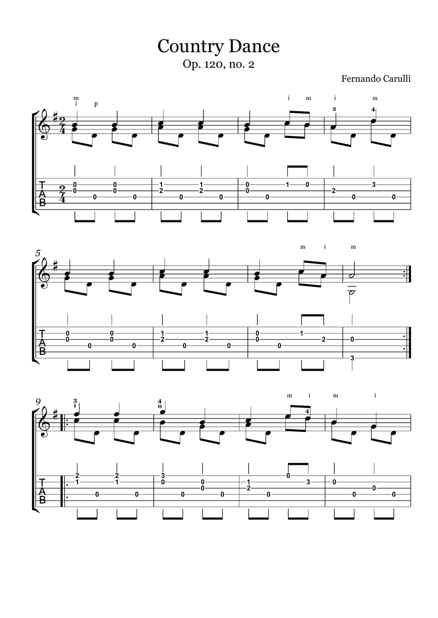 Country Dance - Op. 120, no. 2
