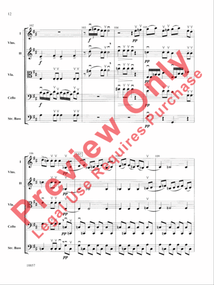 Wedding Day at Troldhaugen String Orchestra scores gallery preview page 13