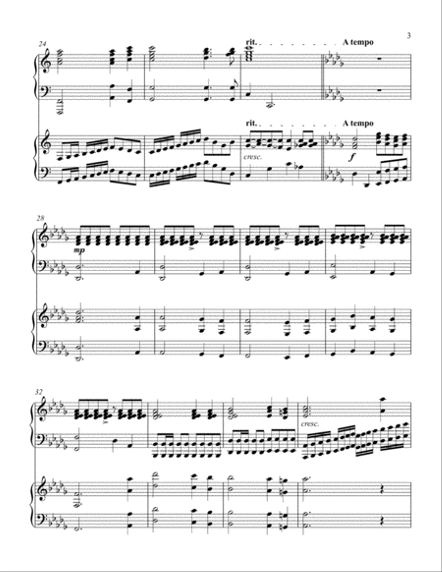 It Is Well With My Soul (2 piano duet) 2 Pianos, 4-Hands scores gallery preview page 4