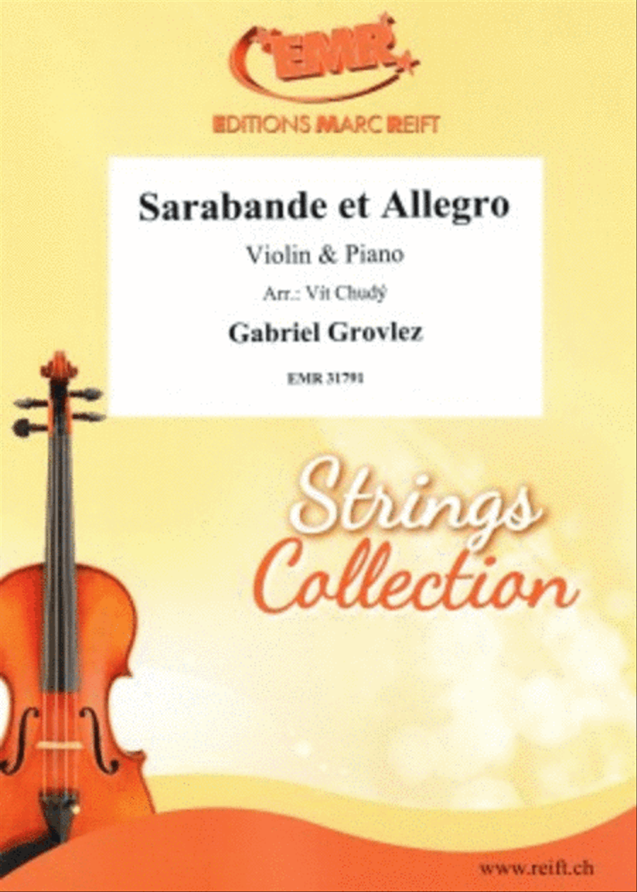 Sarabande et Allegro Violin Solo scores gallery preview page 1