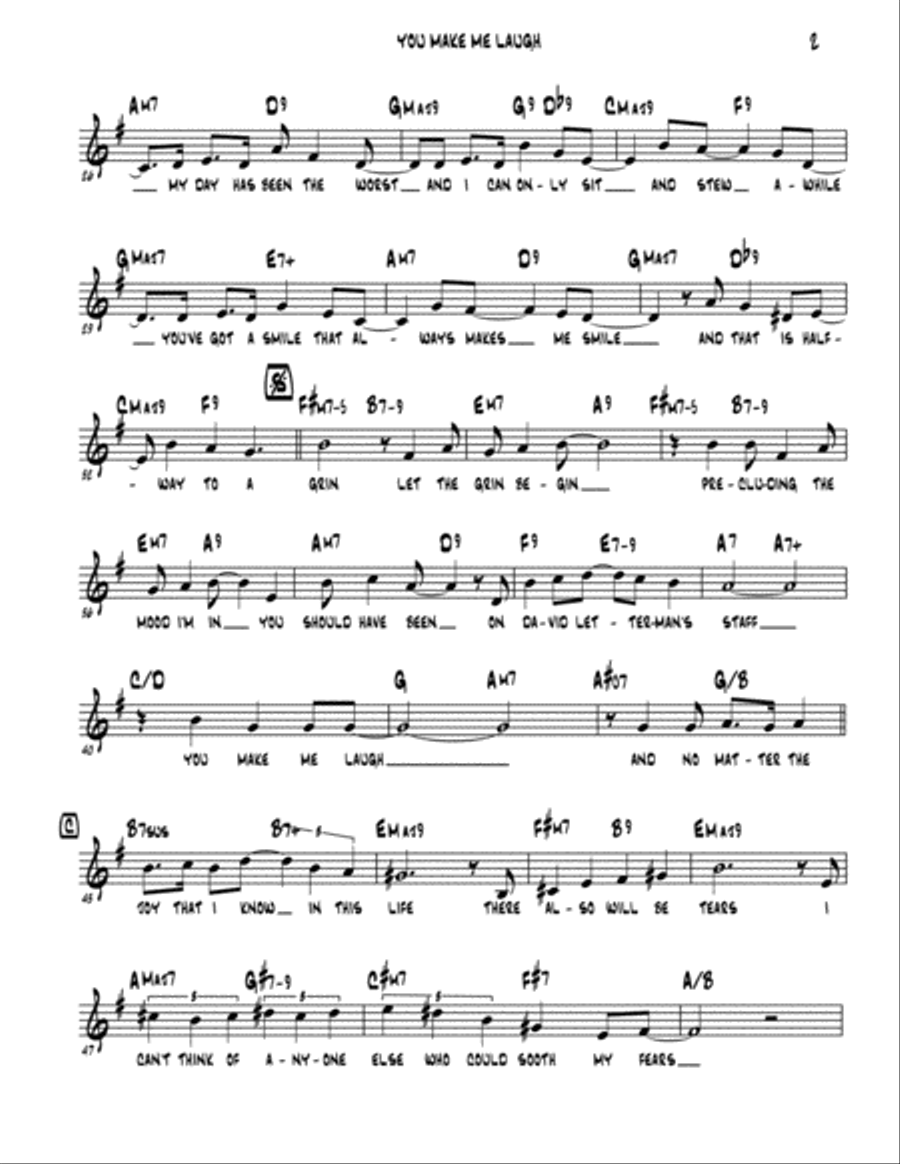 YOU MAKE ME LAUGH Jazz Ensemble scores gallery preview page 2