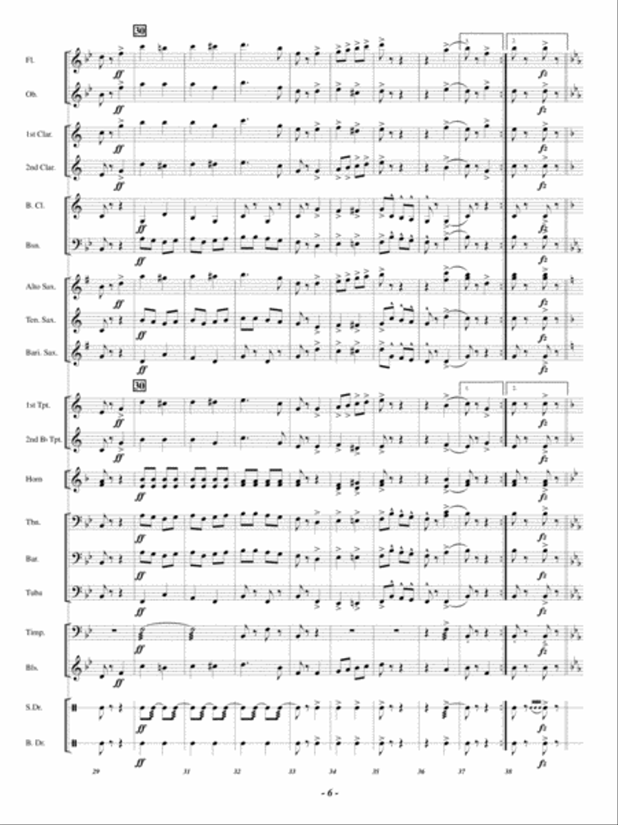 Vivo! Vivo! Concert Band scores gallery preview page 5