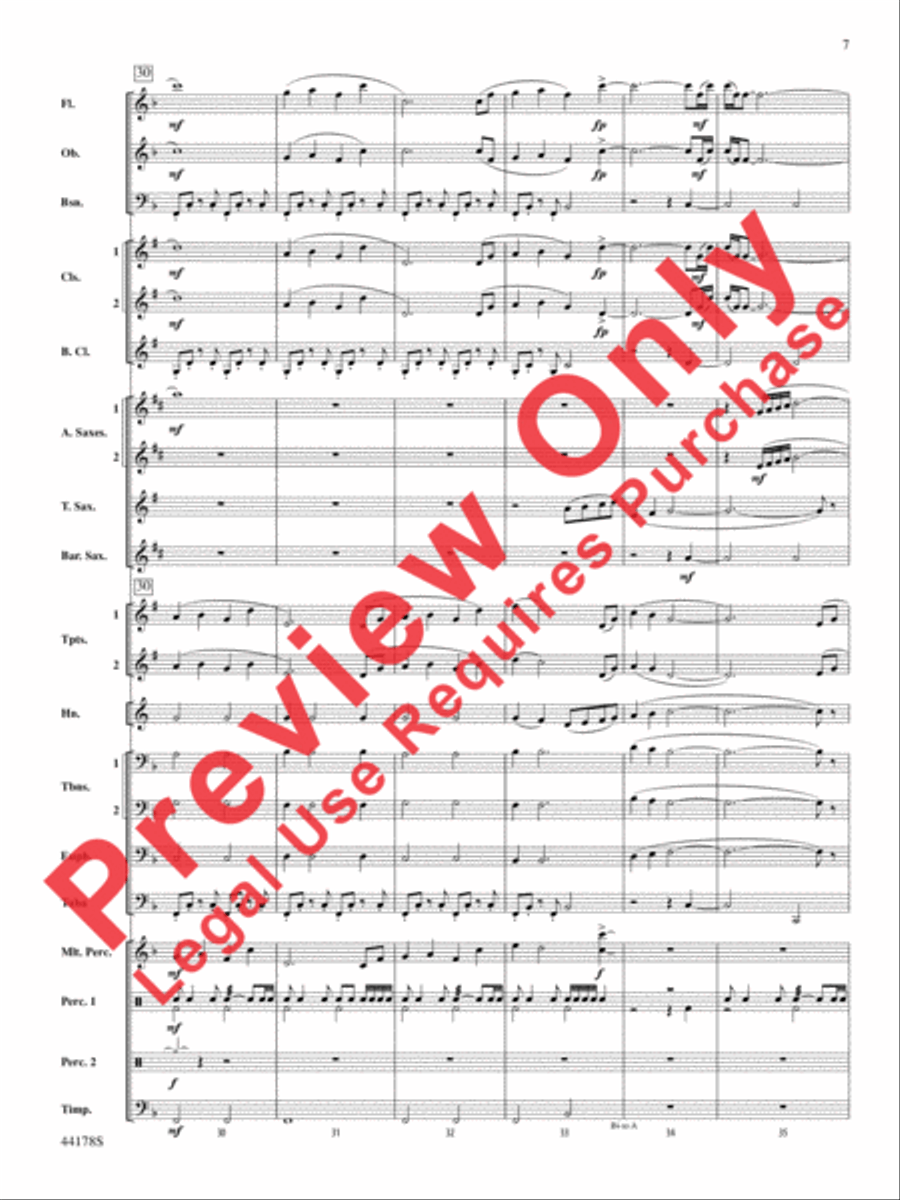 Intrepid Journey Concert Band scores gallery preview page 8