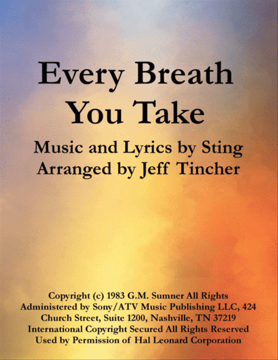Every Breath You Take Every Breath You Take Guitar scores gallery preview page 1