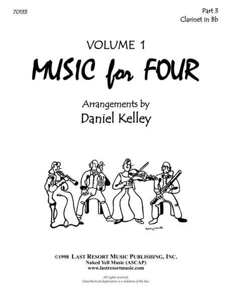Music for Four - Volume 1 - Part 3 Clarinet in Bb 70133