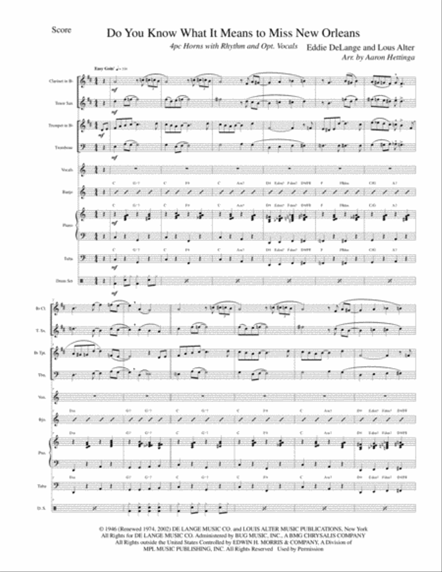 Do You Know What It Means To Miss New Orleans Jazz Ensemble scores gallery preview page 3