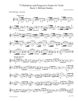 Mazas 75 Melodious & Progressive Etudes for Violin Book 2, No. 53