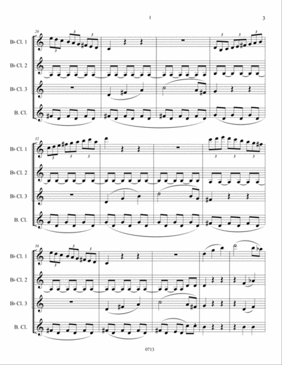 String Quartet No. 22 Woodwind Quartet scores gallery preview page 5