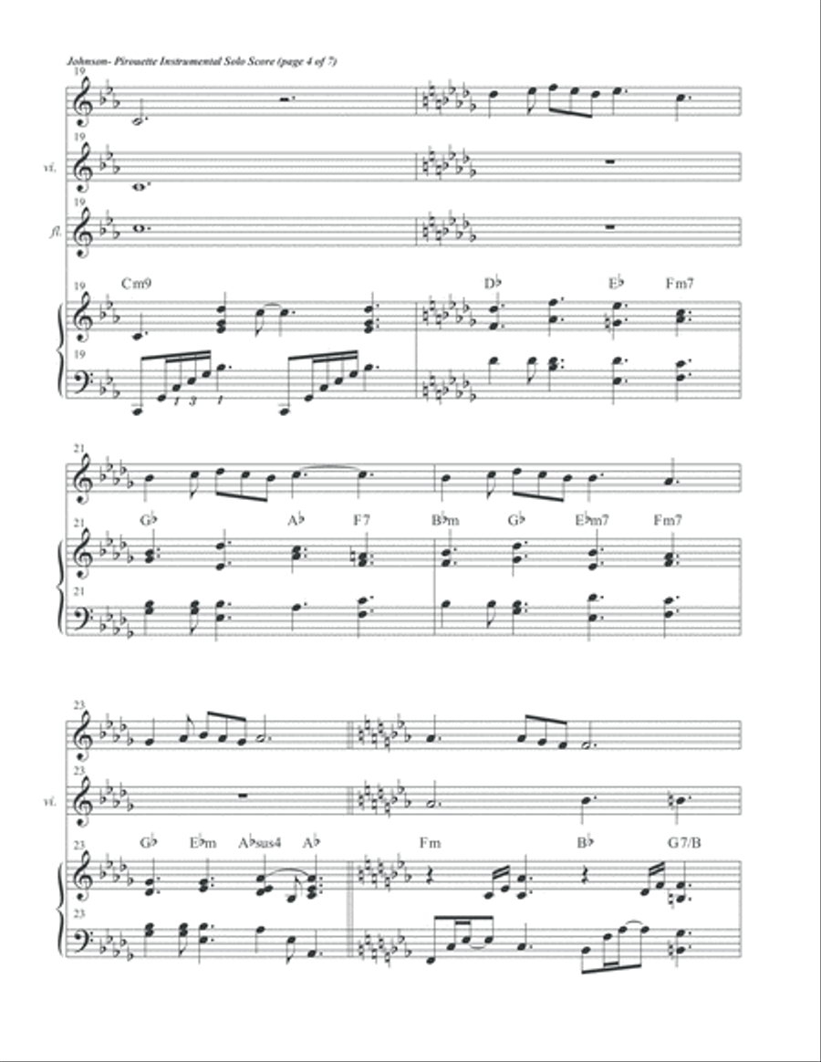 Pirouette Inst. Solo Score Flute scores gallery preview page 6