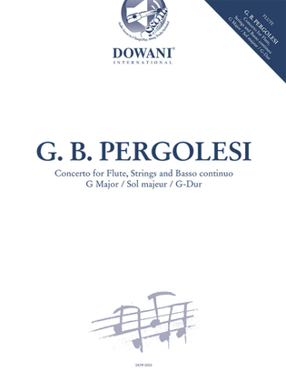 Book cover for Concerto for Flute, Strings and Basso Continuo